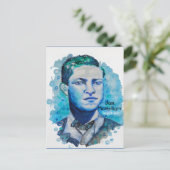 Jan Matzelier – 黒のInventorポストカード ポストカード (スタンド正面)