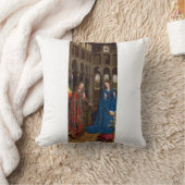 Jan van Eyckによる受胎告知 クッション (ブランケット)