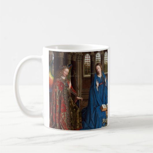 Jan van Eyckによる受胎告知 コーヒーマグカップ (左)