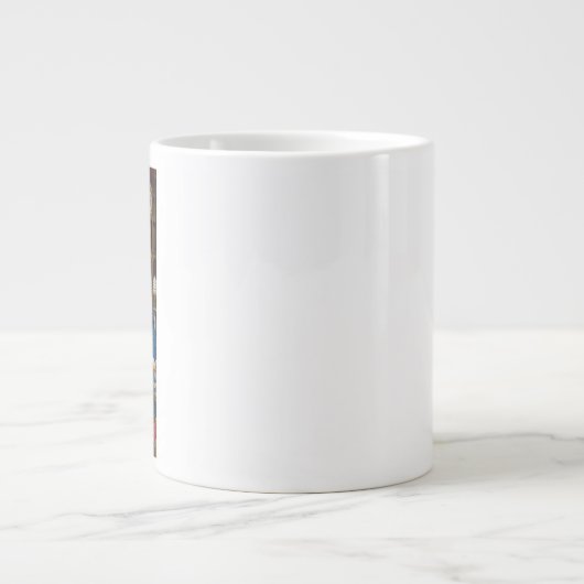 Jan van Eyckによる受胎告知 ジャンボコーヒーマグカップ (正面)