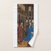 Jan van Eyckによる受胎告知 バスタオルセット (ハンドタオル)