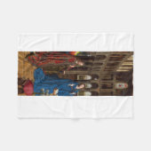 Jan van Eyckによる受胎告知 フリースブランケット (正面(横))