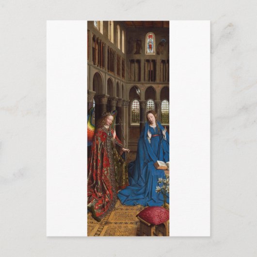 Jan van Eyckによる受胎告知 ポストカード (正面)