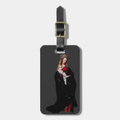 Jan van Eyckによる教会のマドンナ ラゲッジタグ (正面縦)
