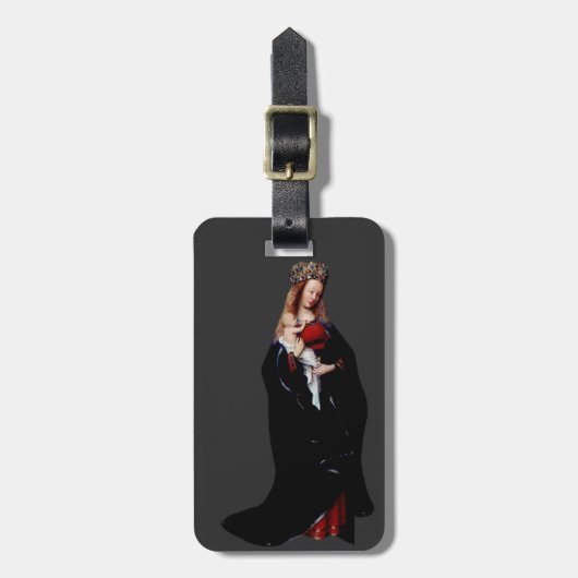 Jan van Eyckによる教会のマドンナ ラゲッジタグ (正面縦)