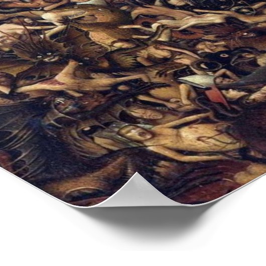 Jan Van Eyckによる最後の判決の受刑 ポスター (角)