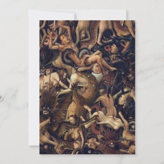 Jan Van Eyckによる最後の判決の受刑 招待状 (正面)