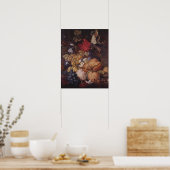 Jan van Huysumによる果実、花、昆虫 ポスター (キッチン)