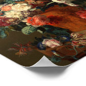 Jan Van Huysum – 花の花瓶 ポスター (角)