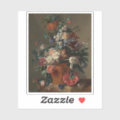 Jan van Huysum – 花瓶 シール (シート)