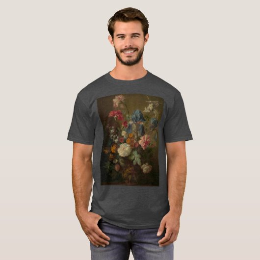 Jan van Huysum - Vase of Flowers Tシャツ (正面フル)