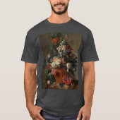 Jan van Huysum - Vase of Flowers Tシャツ (正面)