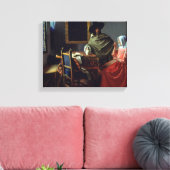 Jan Vermeer – ワインのグラス キャンバスプリント (インサイチュ (リビング))