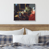 Jan Vermeer – ワインのグラス キャンバスプリント (インサイチュ (寝室))