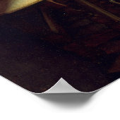 Jan Vermeer – ワインのグラス ポスター (角)