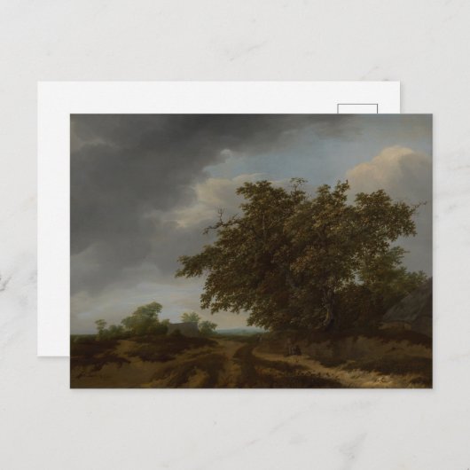 Jan Vermeer、砂丘の端の風景 ポストカード (正面/裏面)