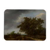 Jan Vermeer、砂丘の端の風景 マグネット (横)