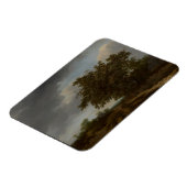 Jan Vermeer、砂丘の端の風景 マグネット (左側)