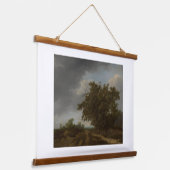 Jan Vermeer、砂丘の端の風景 吊り下げ型タペストリー (傾斜あり)