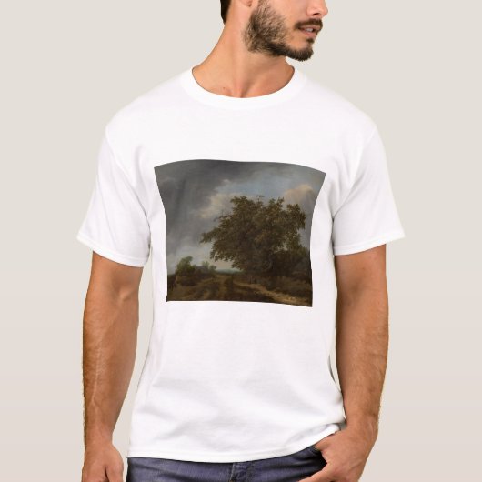 Jan Vermeer、砂丘の端の風景 Tシャツ (正面)