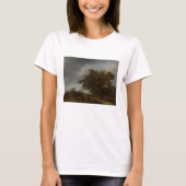 Jan Vermeer、砂丘の端の風景 Tシャツ (正面)