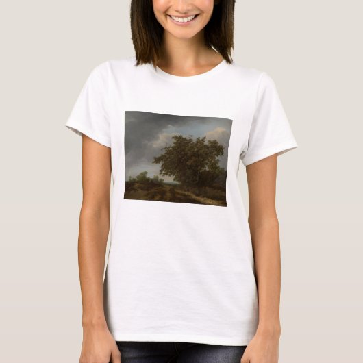 Jan Vermeer、砂丘の端の風景 Tシャツ (正面)