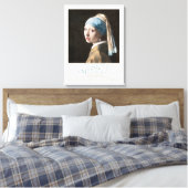 Jan Vermeer Girlと真珠のイヤリングアート展 キャンバスプリント (インサイチュ (寝室))