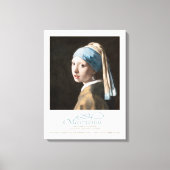 Jan Vermeer Girlと真珠のイヤリングアート展 キャンバスプリント (正面)