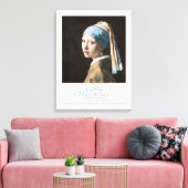 Jan Vermeer Girlと真珠のイヤリングアート展 キャンバスプリント (インサイチュ (リビング))
