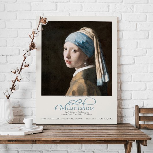 Jan Vermeer Girlと真珠のイヤリングアート展 キャンバスプリント