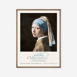 Jan Vermeer Girl with a Pearl Earring Art Exhibit ポスター