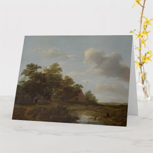 Jan Vermeer van Haarlem, Landscape with a Farm カード (黄色い花)