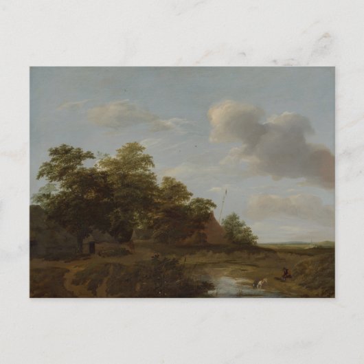 Jan Vermeer van Haarlem, Landscape with a Farm ポストカード (正面)