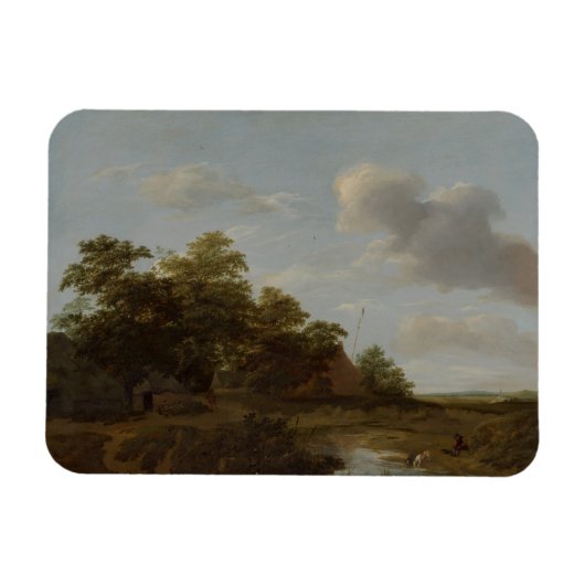 Jan Vermeer van Haarlem, Landscape with a Farm マグネット (横)