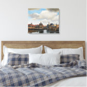 Jan Vermeer - View on Delft キャンバスプリント (インサイチュ (寝室))