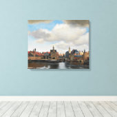 Jan Vermeer - View on Delft キャンバスプリント (インサイチュ (ウッドフロア))