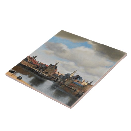 Jan Vermeer - View on Delft タイル (側面)