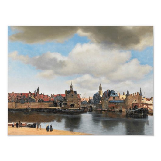 Jan Vermeer - View on Delft フォトプリント (正面)