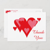 Jan Whiteの「ありがとうのハート」 ポストカード (正面/裏面)