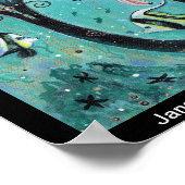 Janaeファンタジーマーメイドアート海ポスターby Renee ポスター (角)