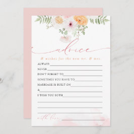 JANE赤面フローラ花嫁アドバイス&ウィッシュゲームカード 招待状