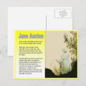 Jane Austenの紹介 ポストカード (正面/裏面)