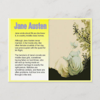 Jane Austenの紹介 ポストカード