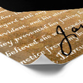 Jane Austenページシルエット ポスター (角)