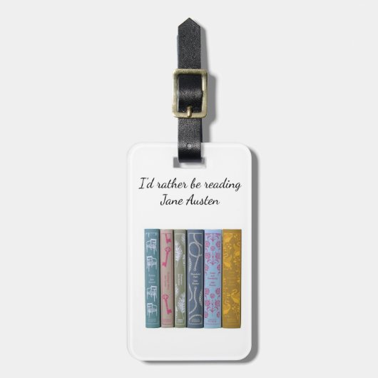 Jane Austen荷物タグ ラゲッジタグ (正面縦)