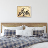 Jane Austen：お茶ばかりだ キャンバスプリント (インサイチュ (寝室))