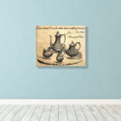 Jane Austen：お茶ばかりだ キャンバスプリント (インサイチュ (ウッドフロア))