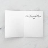 Jane Austen 引用句 Pride and Prejudice フラワー サンキューカード (内部)