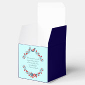 Jane Austen 引用句 Pride and Prejudice フラワー フェイバーボックス (オープン)