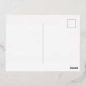 Jane Austen 箔招待状ポストカード (裏面)